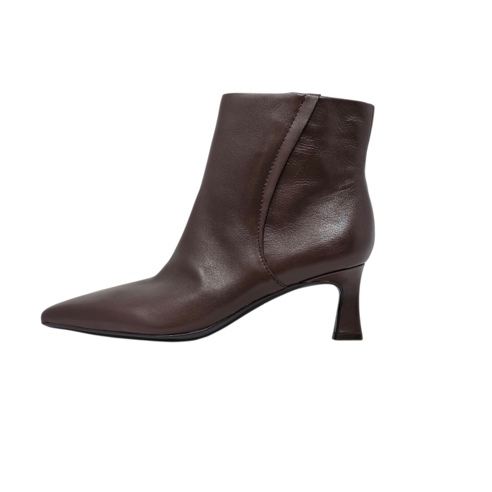 Naturalizer Bootie Brown Leather Ankle Boots Pointed Toe Kitten Heel 8.5M $190 - Picture 7 of 11
